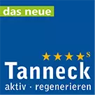 Logo Hotel Tanneck: 4-Sterne-Superior, Slogan 'aktiv regenerieren' – Wellnesshotel